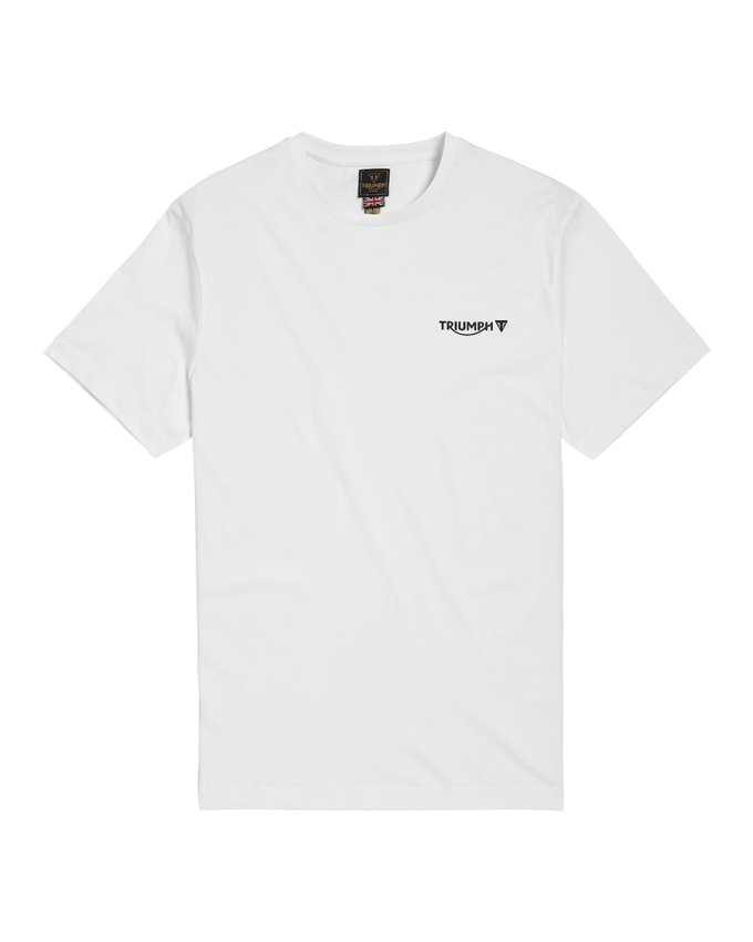 White triumph outlet t shirt